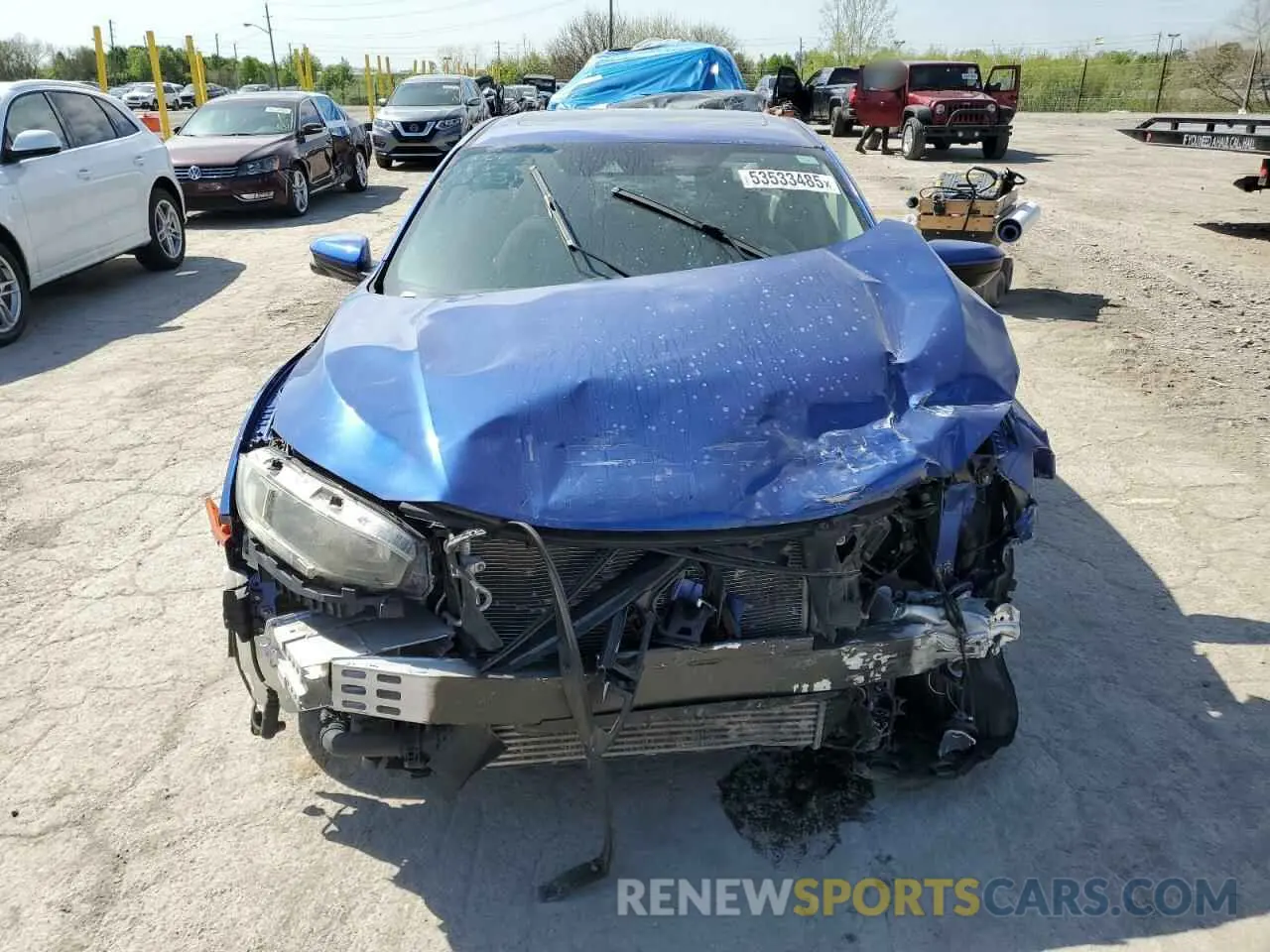 5 Photograph of a damaged car 19XFC1F34KE017631 HONDA CIVIC 2019