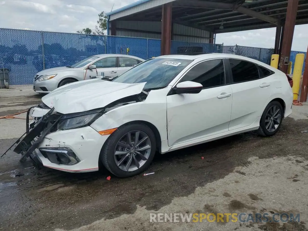 1 Photograph of a damaged car 19XFC1F34KE208269 HONDA CIVIC 2019