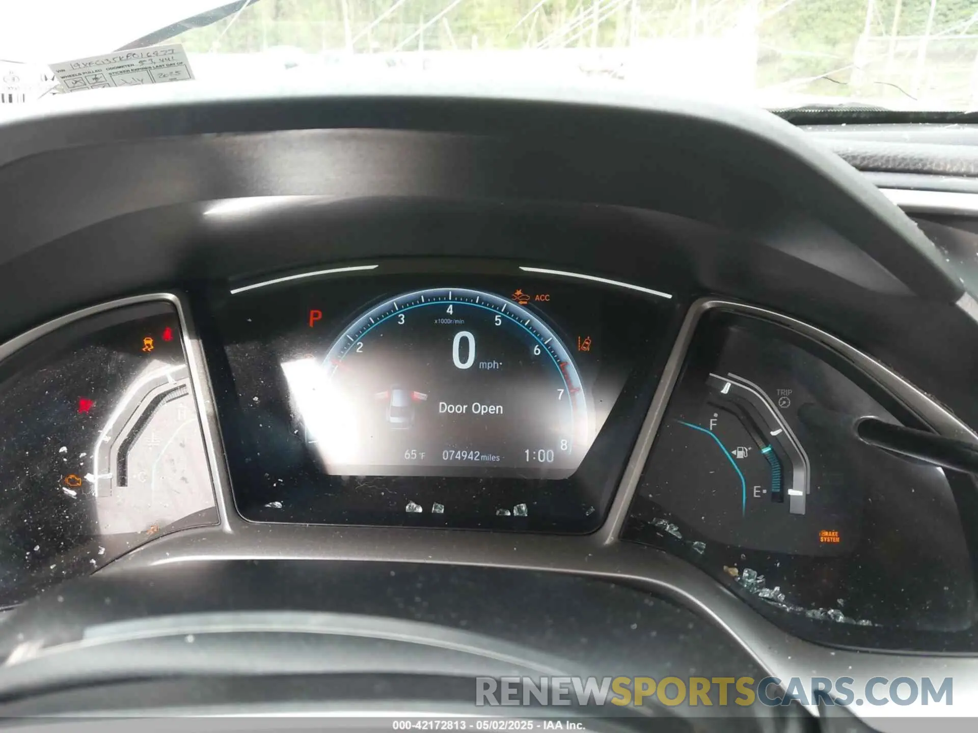 7 Photograph of a damaged car 19XFC1F35KE016973 HONDA CIVIC 2019
