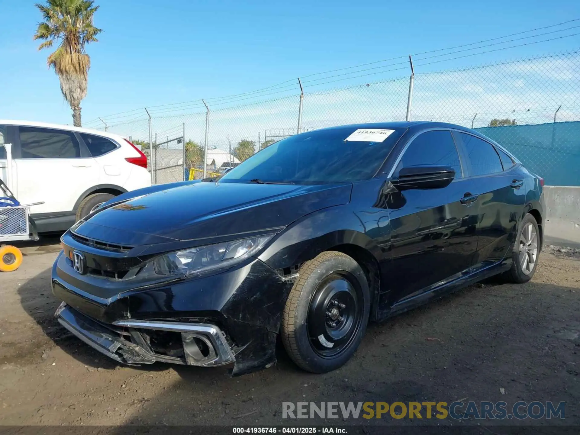 2 Photograph of a damaged car 19XFC1F35KE203436 HONDA CIVIC 2019