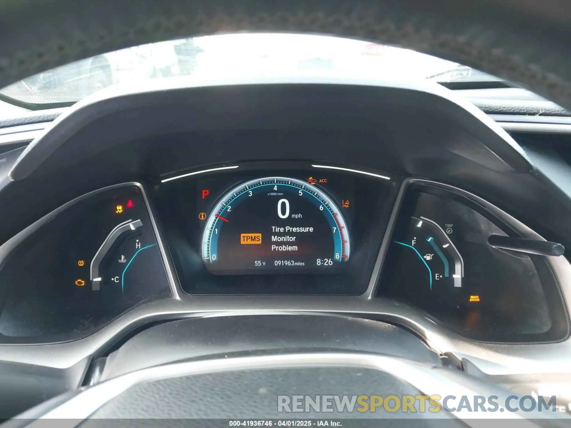 7 Photograph of a damaged car 19XFC1F35KE203436 HONDA CIVIC 2019
