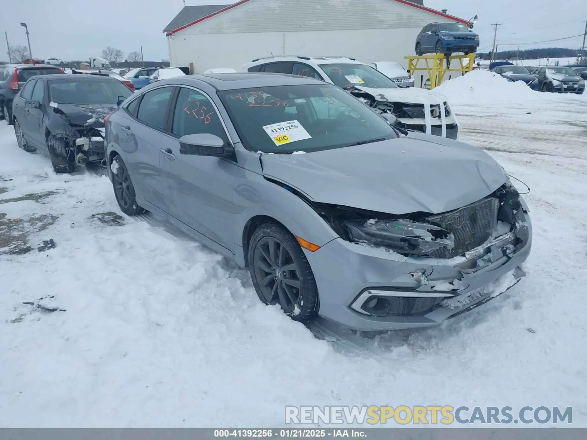 1 Photograph of a damaged car 19XFC1F35KE208149 HONDA CIVIC 2019
