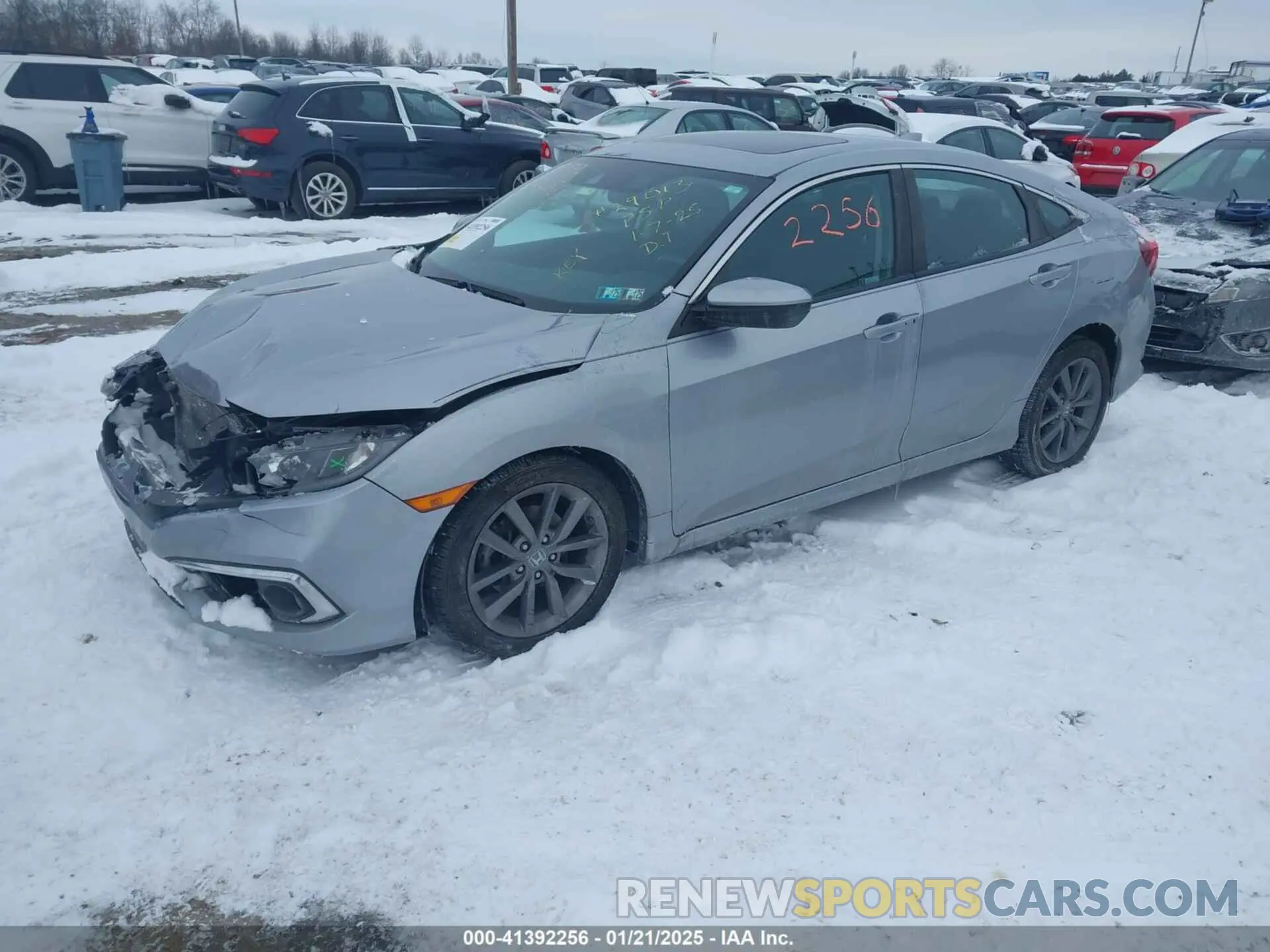 2 Photograph of a damaged car 19XFC1F35KE208149 HONDA CIVIC 2019