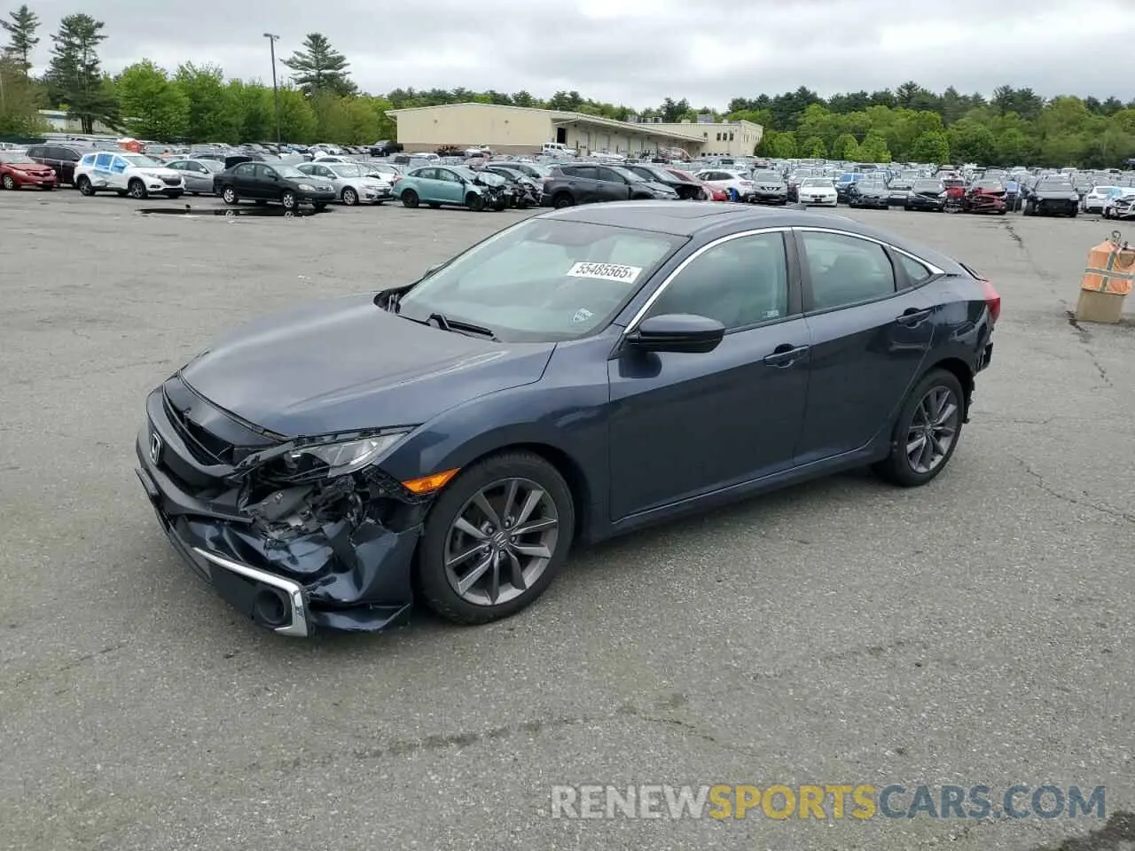 1 Photograph of a damaged car 19XFC1F35KE214694 HONDA CIVIC 2019