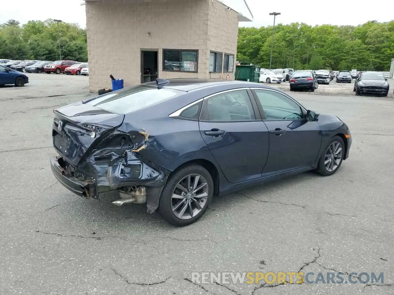 3 Photograph of a damaged car 19XFC1F35KE214694 HONDA CIVIC 2019