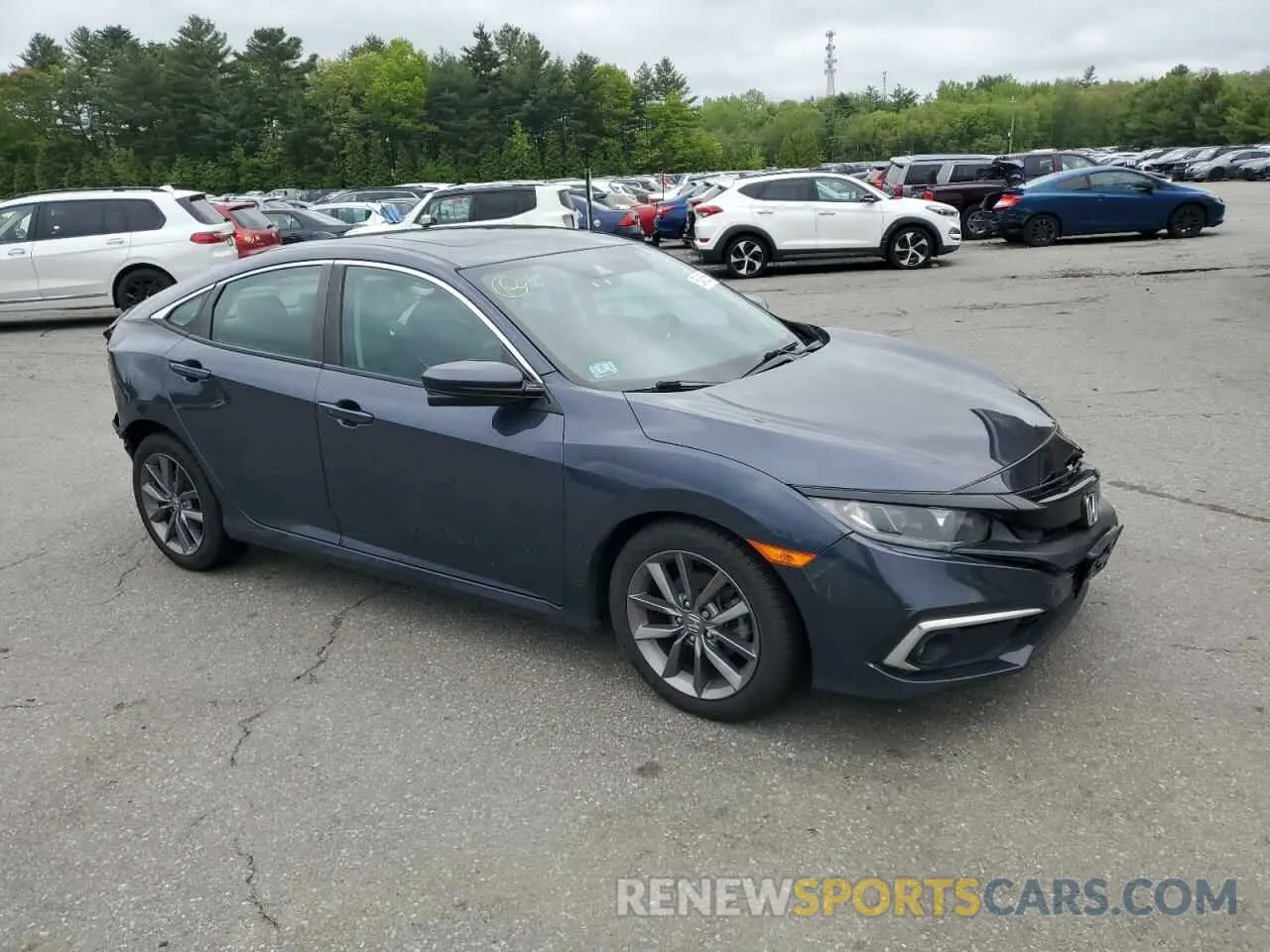 4 Photograph of a damaged car 19XFC1F35KE214694 HONDA CIVIC 2019