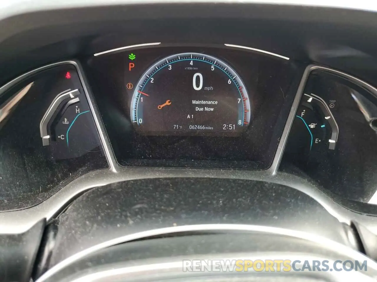 9 Photograph of a damaged car 19XFC1F35KE214694 HONDA CIVIC 2019