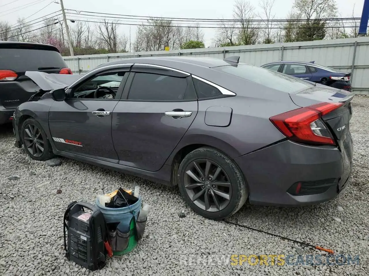 2 Photograph of a damaged car 19XFC1F36KE017341 HONDA CIVIC 2019