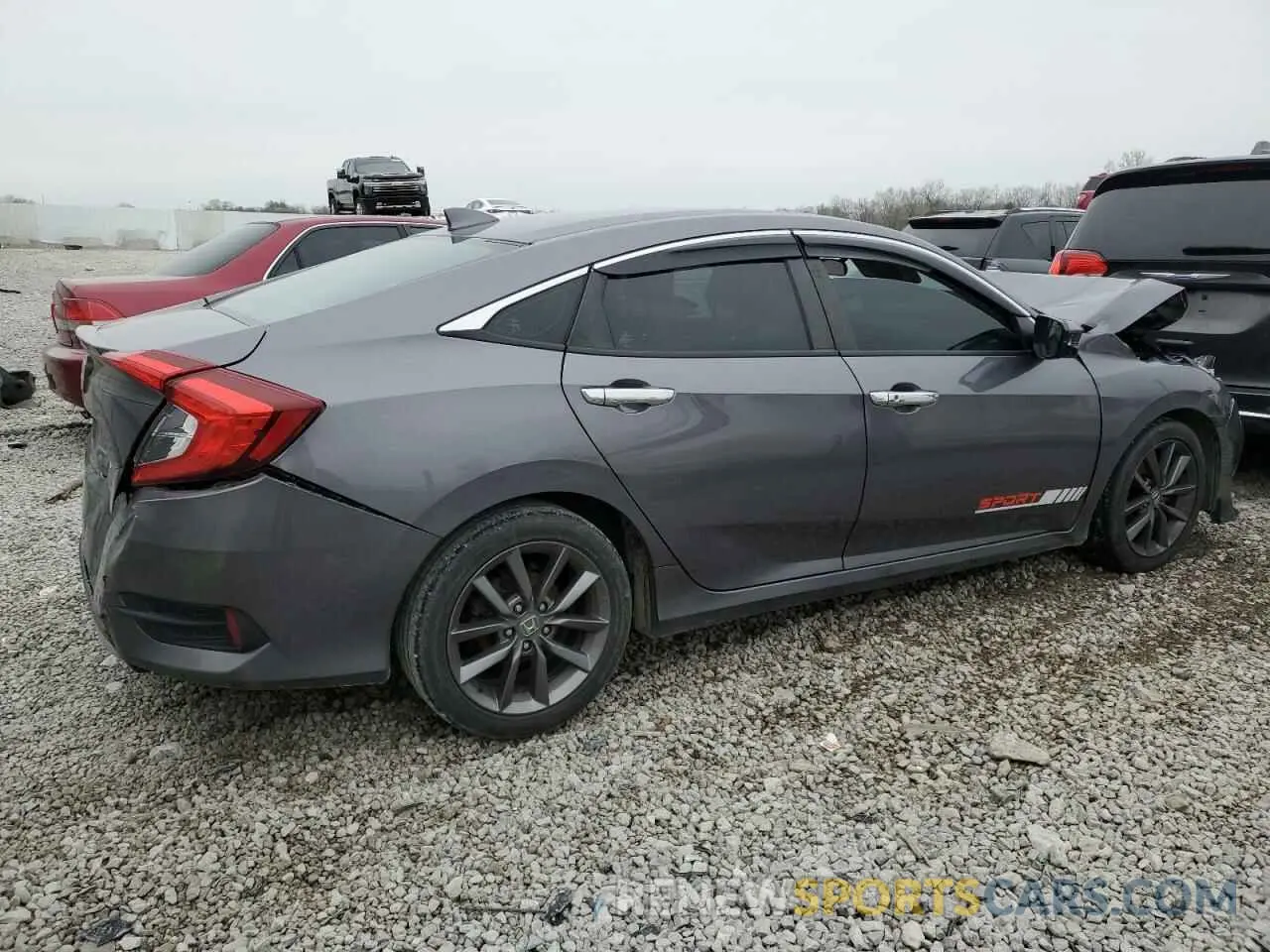 3 Photograph of a damaged car 19XFC1F36KE017341 HONDA CIVIC 2019