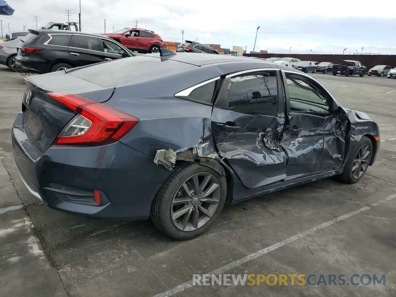 3 Photograph of a damaged car 19XFC1F36KE211707 HONDA CIVIC 2019