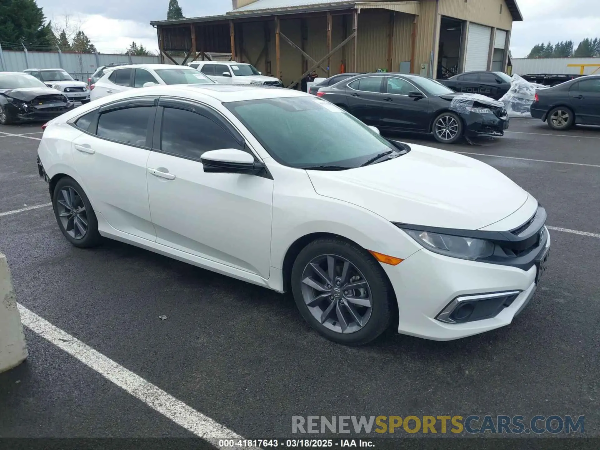 1 Photograph of a damaged car 19XFC1F36KE213036 HONDA CIVIC 2019