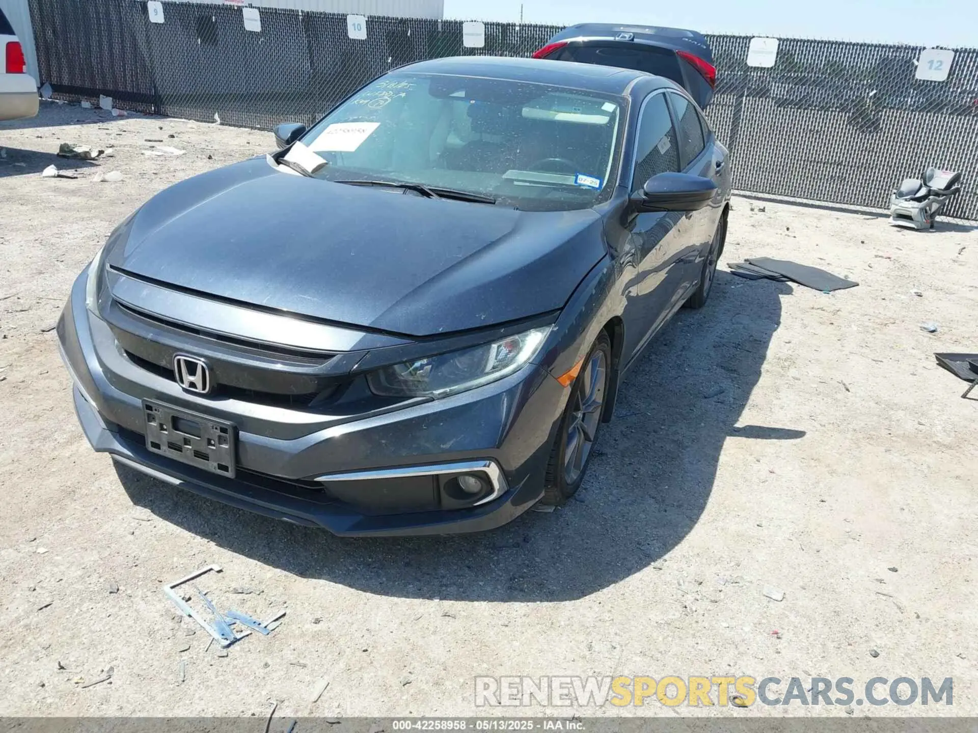 2 Photograph of a damaged car 19XFC1F37KE001388 HONDA CIVIC 2019