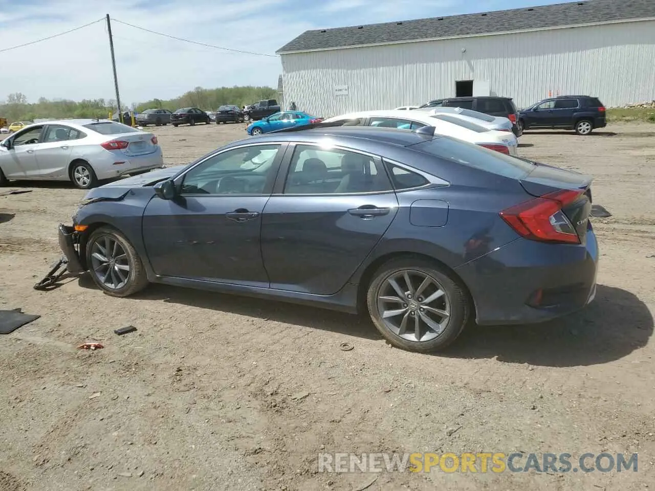 2 Photograph of a damaged car 19XFC1F37KE002735 HONDA CIVIC 2019
