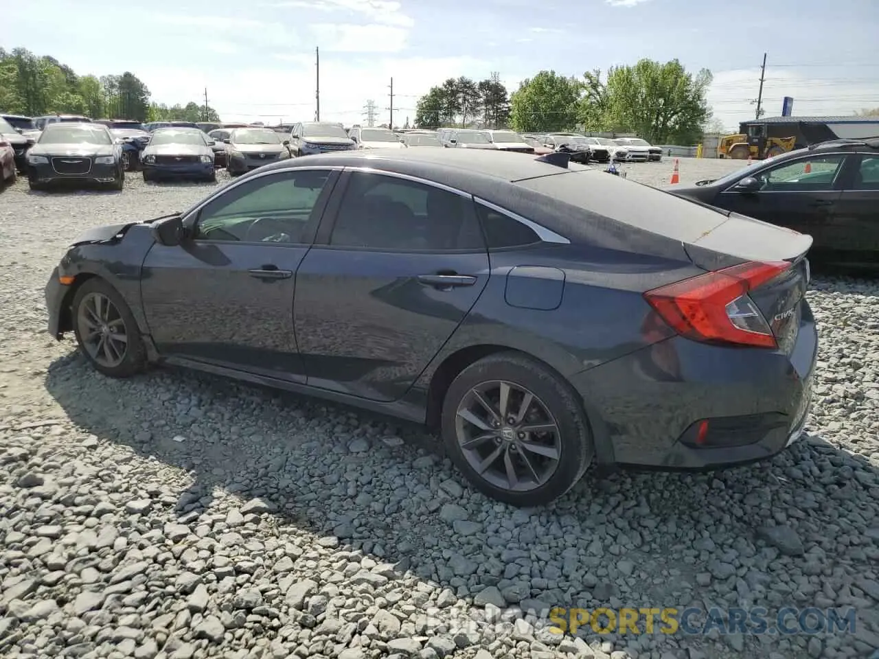 2 Photograph of a damaged car 19XFC1F37KE015999 HONDA CIVIC 2019