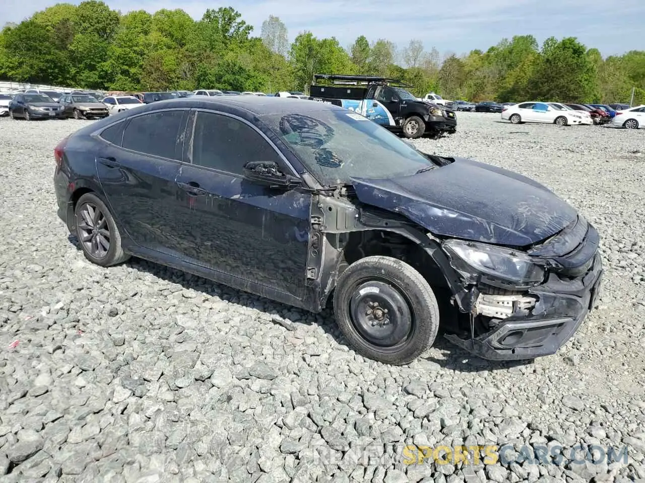 4 Photograph of a damaged car 19XFC1F37KE015999 HONDA CIVIC 2019