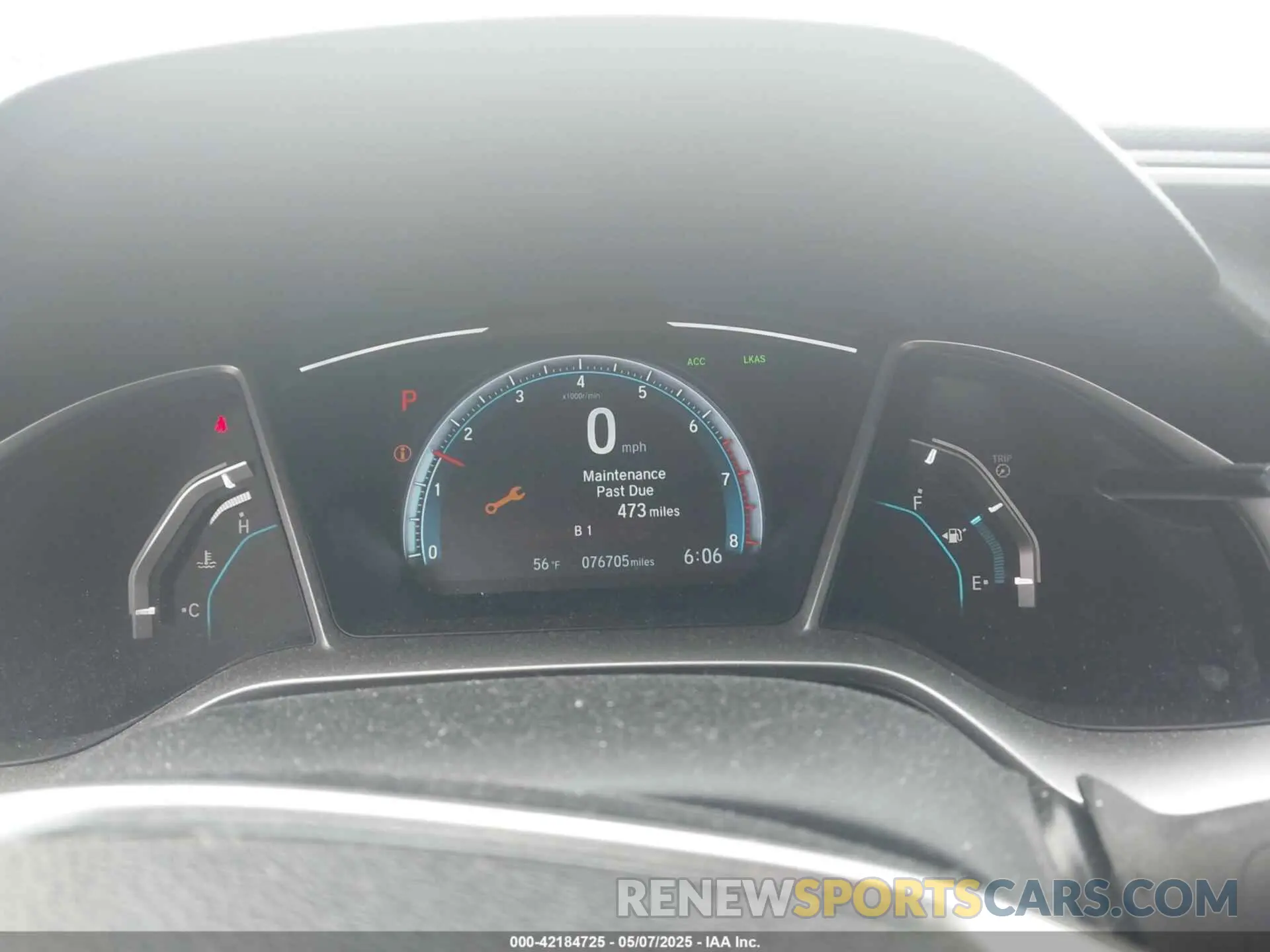 7 Photograph of a damaged car 19XFC1F38KE000637 HONDA CIVIC 2019