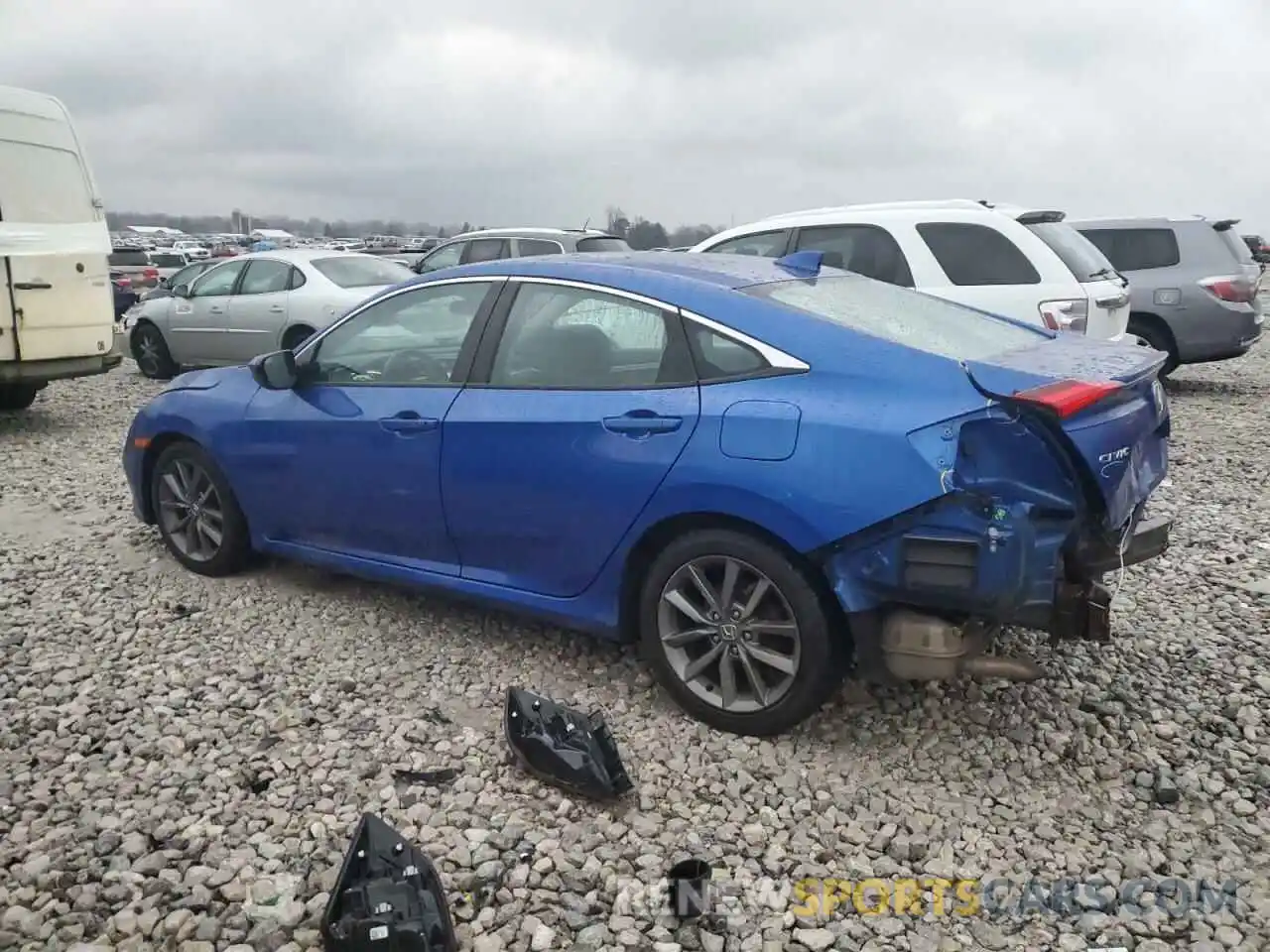 2 Photograph of a damaged car 19XFC1F38KE000959 HONDA CIVIC 2019