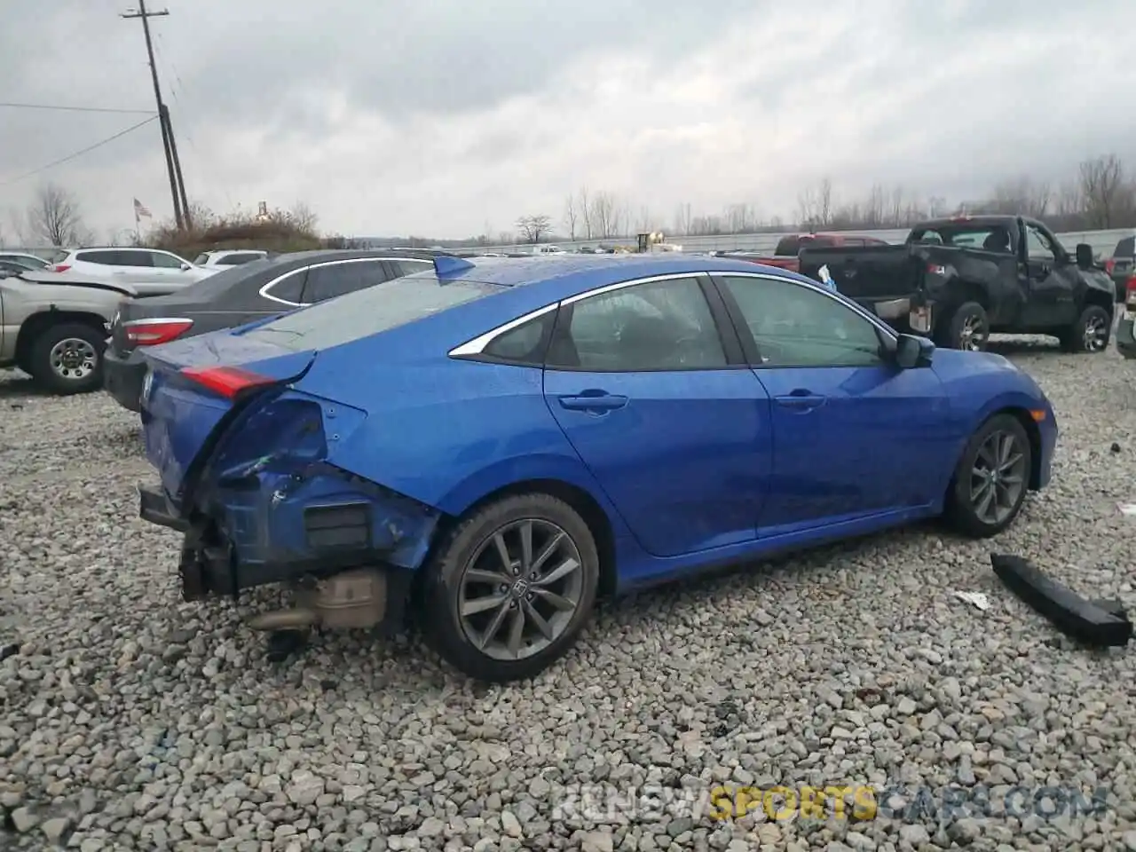 3 Photograph of a damaged car 19XFC1F38KE000959 HONDA CIVIC 2019