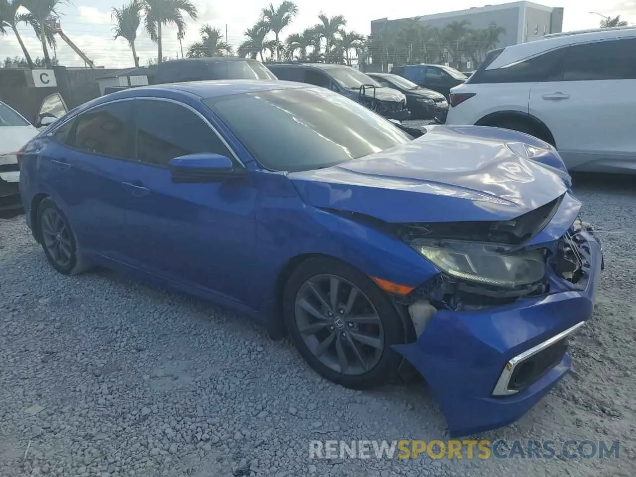 4 Photograph of a damaged car 19XFC1F38KE010035 HONDA CIVIC 2019