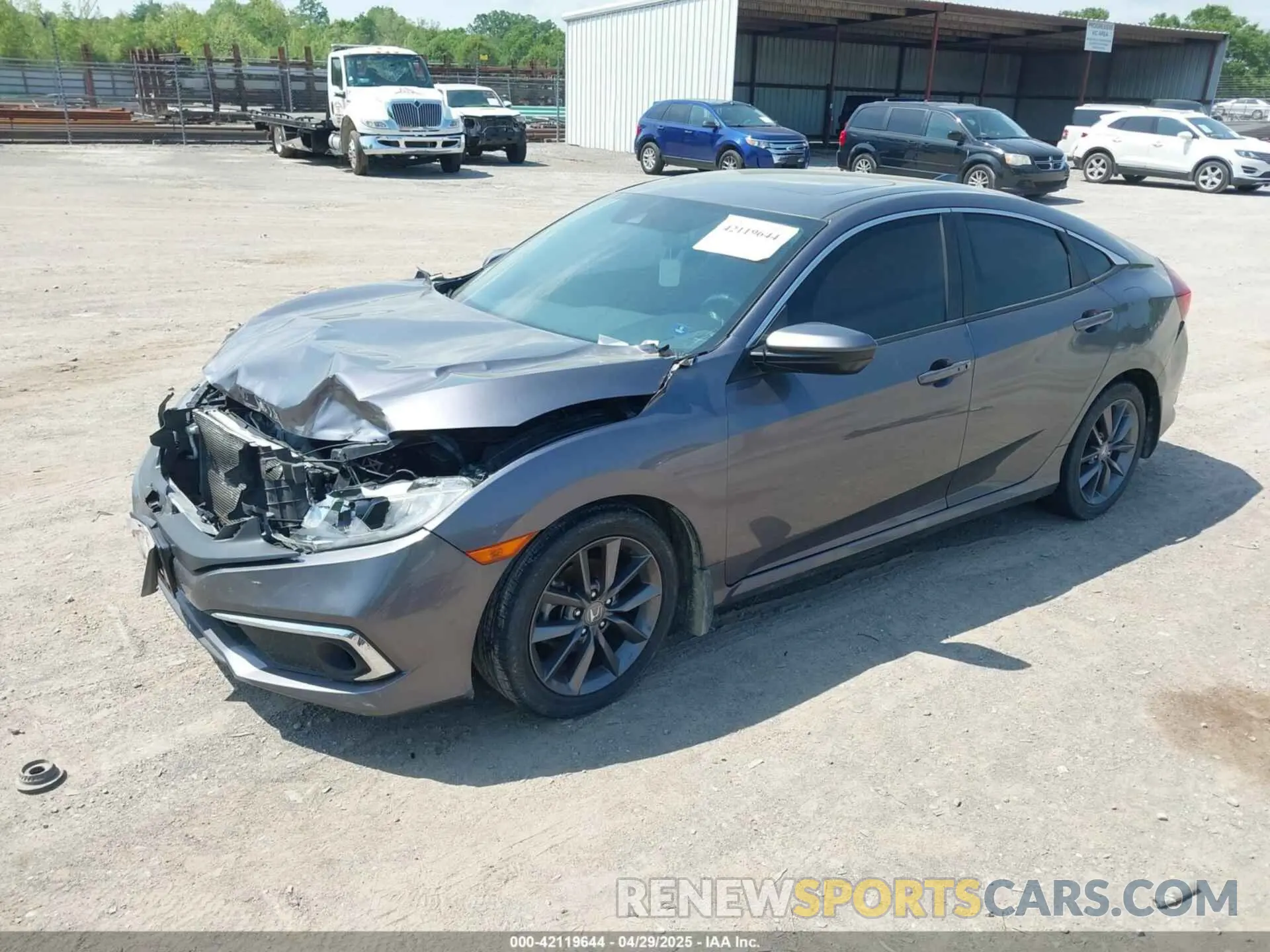 2 Photograph of a damaged car 19XFC1F38KE011489 HONDA CIVIC 2019