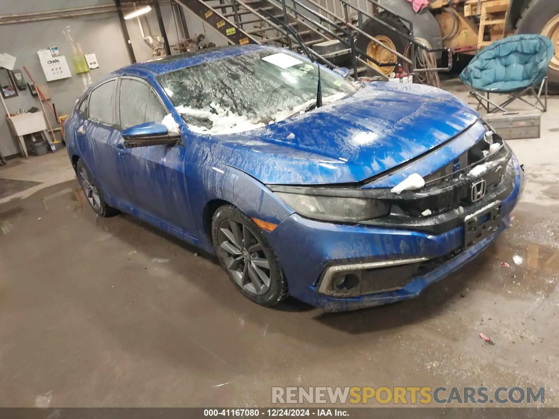 1 Photograph of a damaged car 19XFC1F38KE017762 HONDA CIVIC 2019