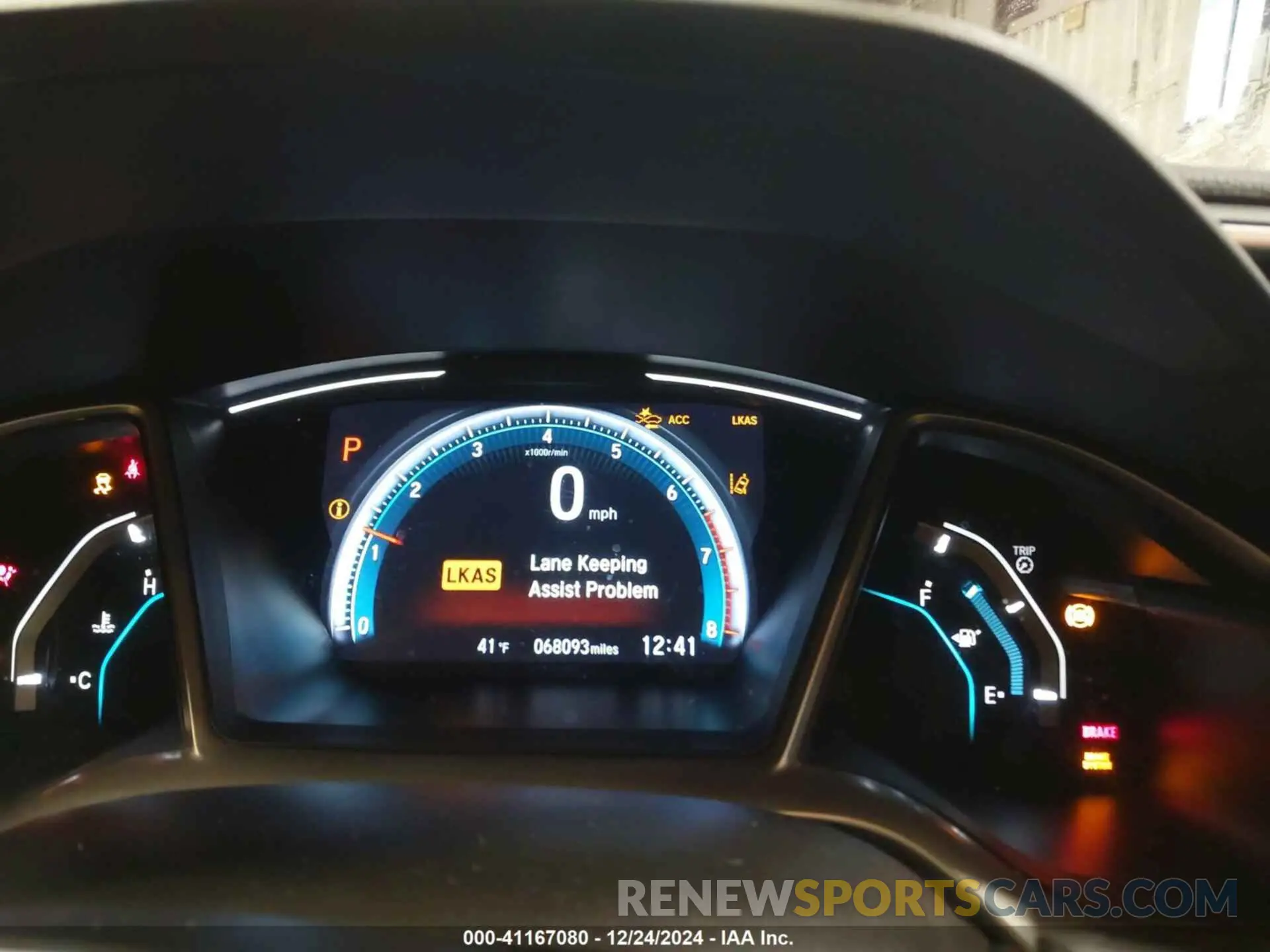 7 Photograph of a damaged car 19XFC1F38KE017762 HONDA CIVIC 2019