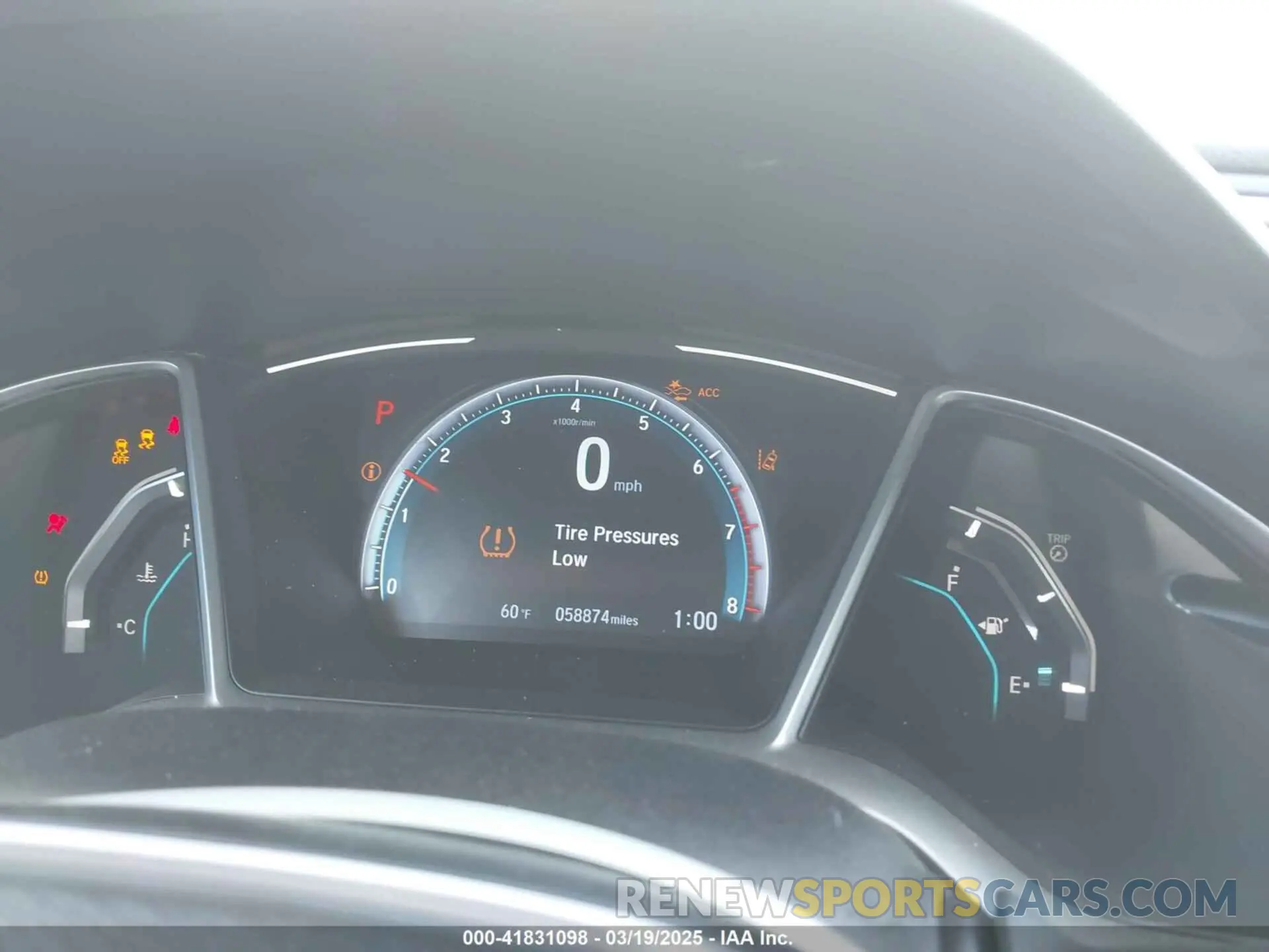 7 Photograph of a damaged car 19XFC1F38KE200790 HONDA CIVIC 2019