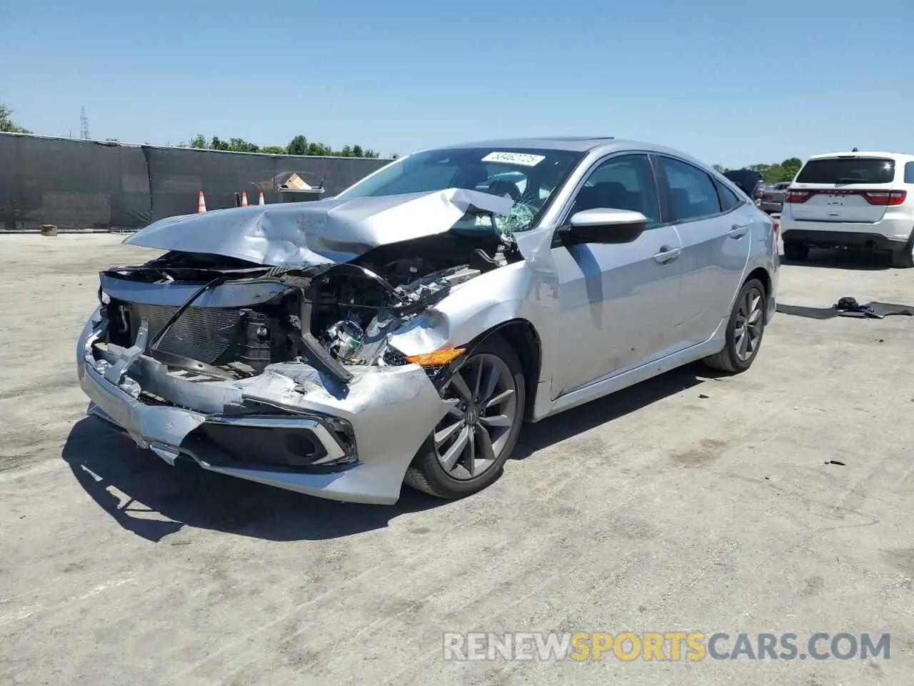 1 Photograph of a damaged car 19XFC1F38KE201535 HONDA CIVIC 2019