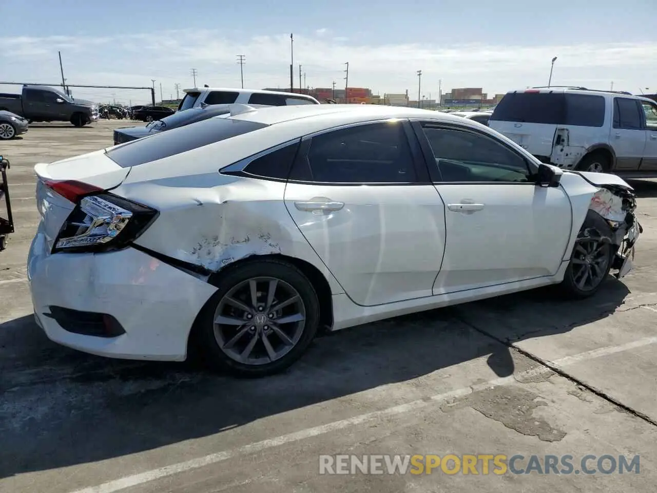 3 Photograph of a damaged car 19XFC1F38KE204953 HONDA CIVIC 2019