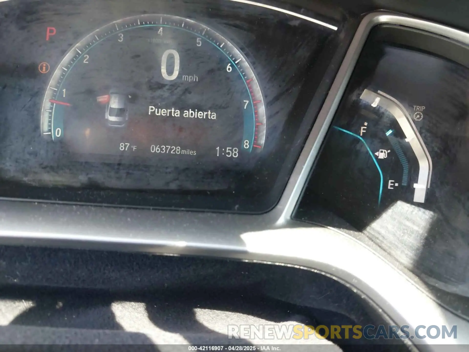 7 Photograph of a damaged car 19XFC1F38KE205228 HONDA CIVIC 2019