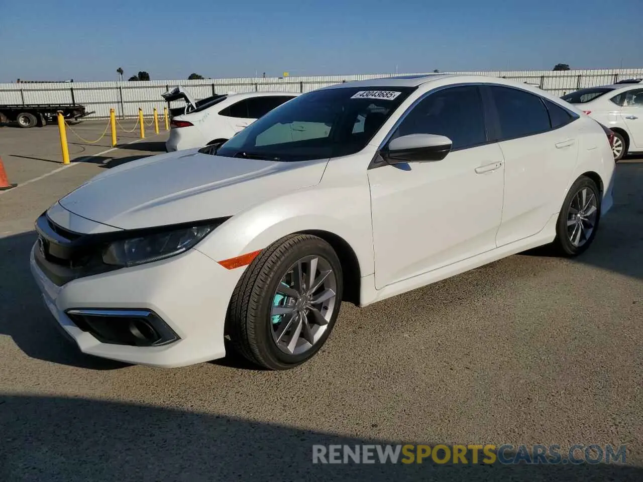1 Photograph of a damaged car 19XFC1F38KE206668 HONDA CIVIC 2019