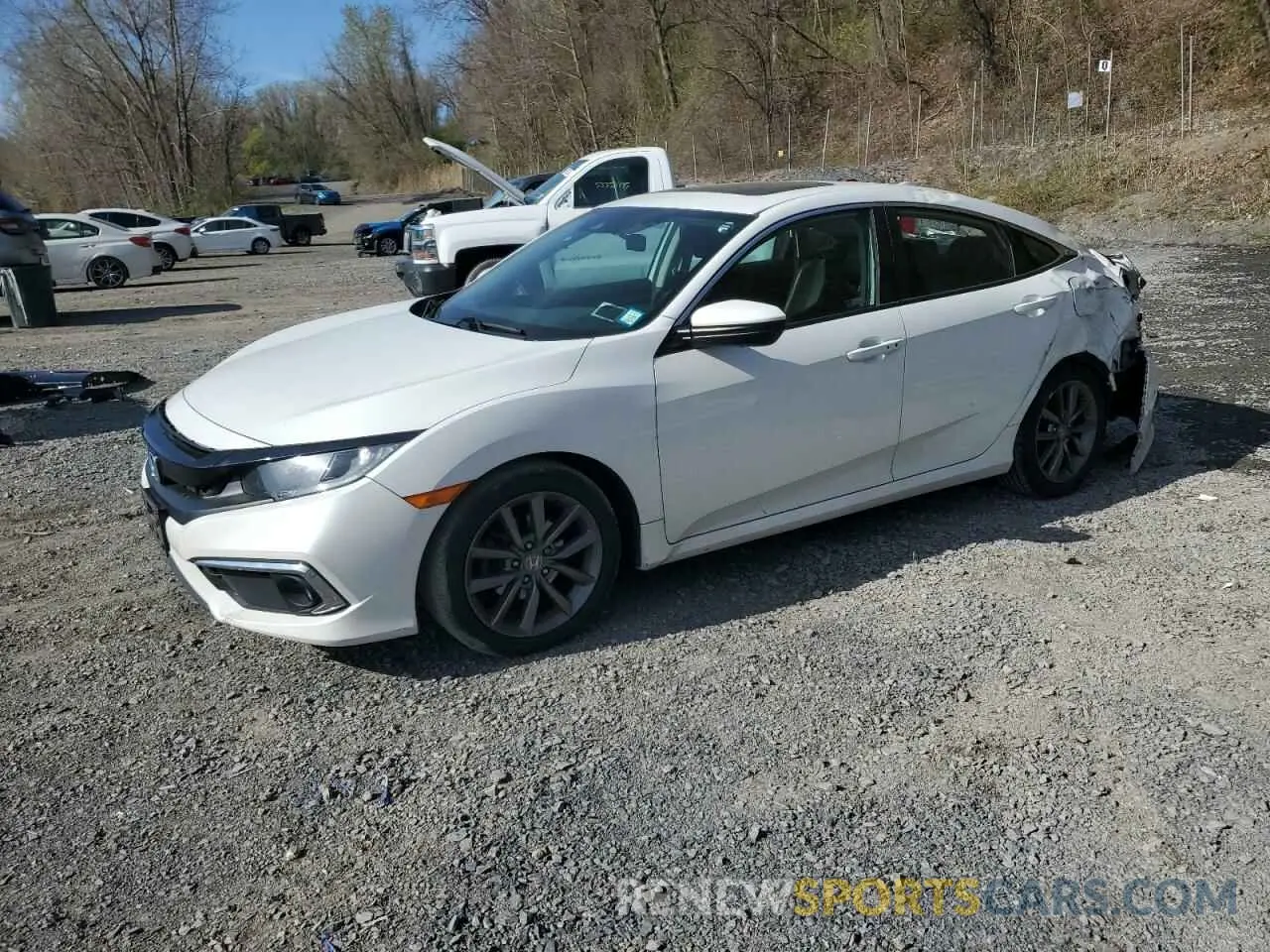 1 Photograph of a damaged car 19XFC1F38KE207335 HONDA CIVIC 2019