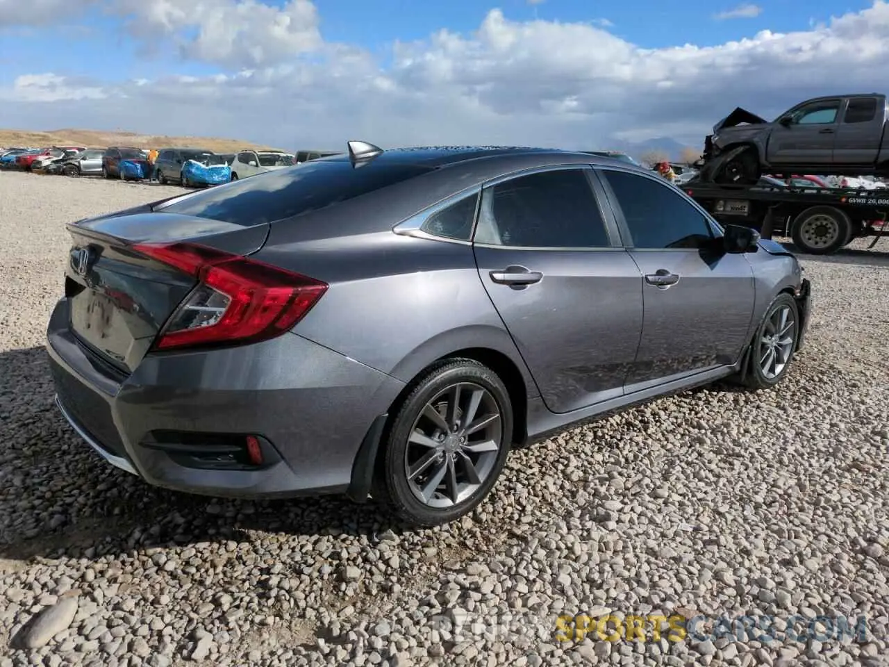 3 Photograph of a damaged car 19XFC1F38KE215239 HONDA CIVIC 2019