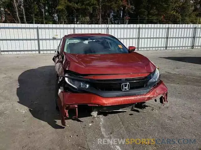 10 Photograph of a damaged car 19XFC1F39KE205108 HONDA CIVIC 2019