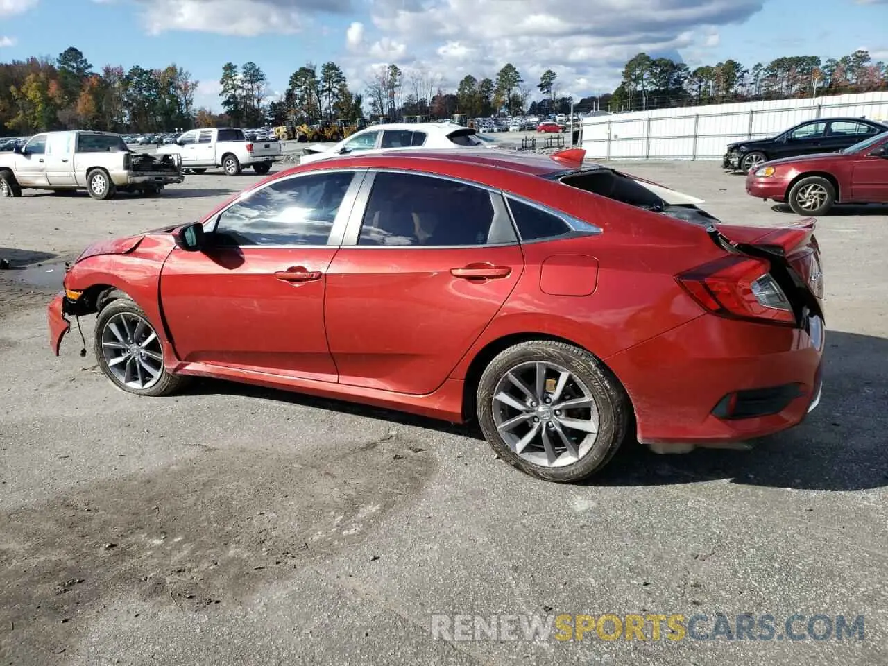 2 Photograph of a damaged car 19XFC1F39KE205108 HONDA CIVIC 2019