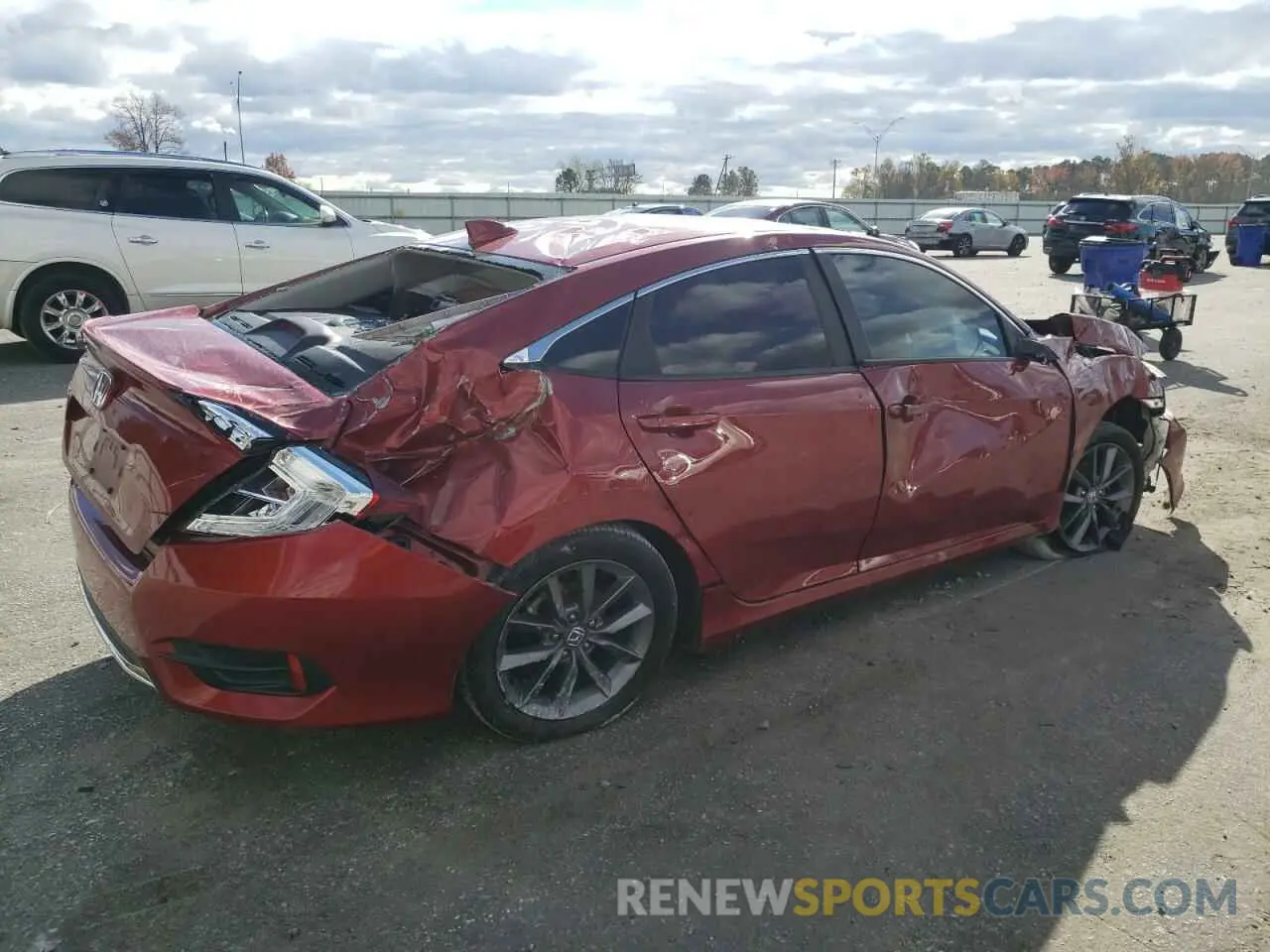 3 Photograph of a damaged car 19XFC1F39KE205108 HONDA CIVIC 2019