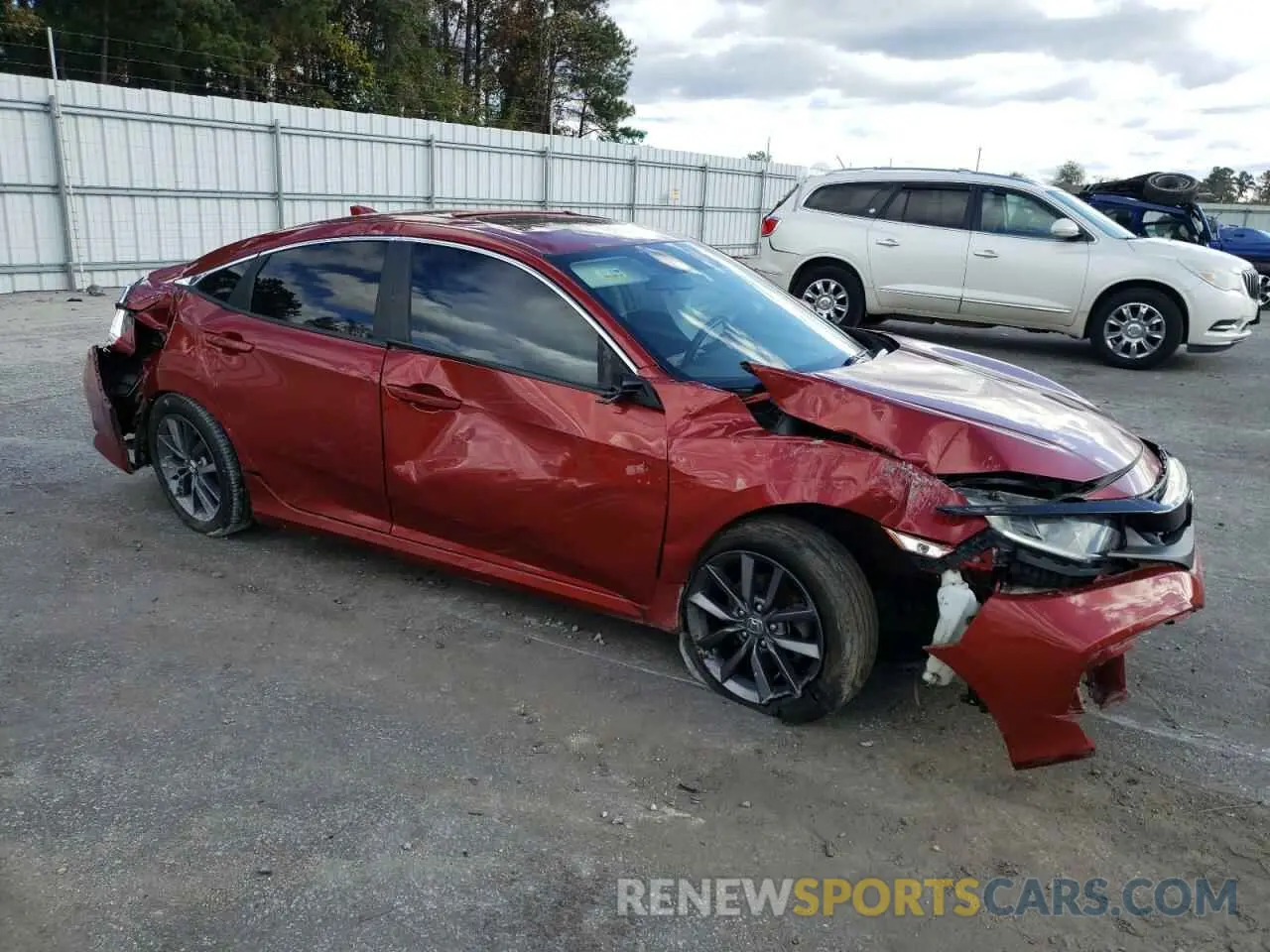 4 Photograph of a damaged car 19XFC1F39KE205108 HONDA CIVIC 2019