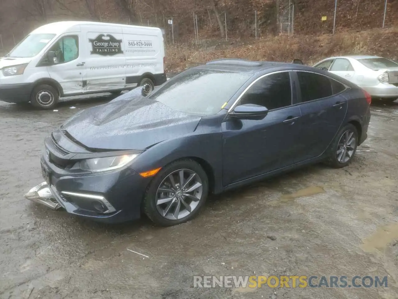 1 Photograph of a damaged car 19XFC1F39KE214696 HONDA CIVIC 2019