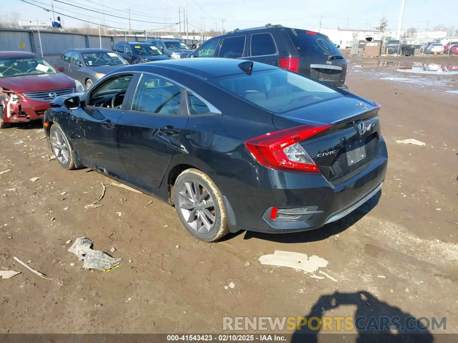 3 Photograph of a damaged car 19XFC1F3XKE000591 HONDA CIVIC 2019