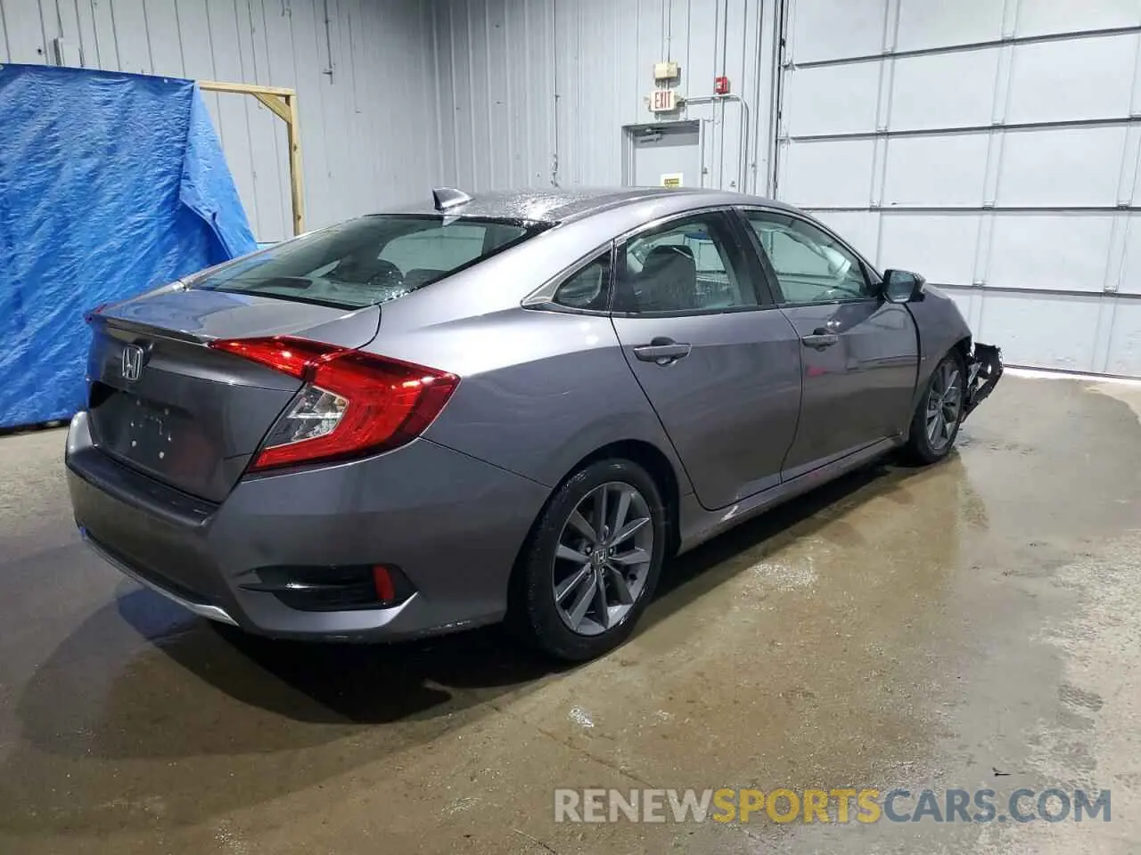 3 Photograph of a damaged car 19XFC1F3XKE004558 HONDA CIVIC 2019