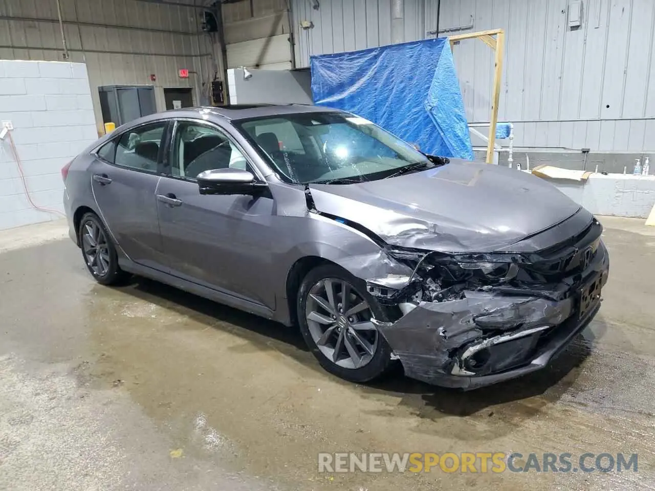 4 Photograph of a damaged car 19XFC1F3XKE004558 HONDA CIVIC 2019