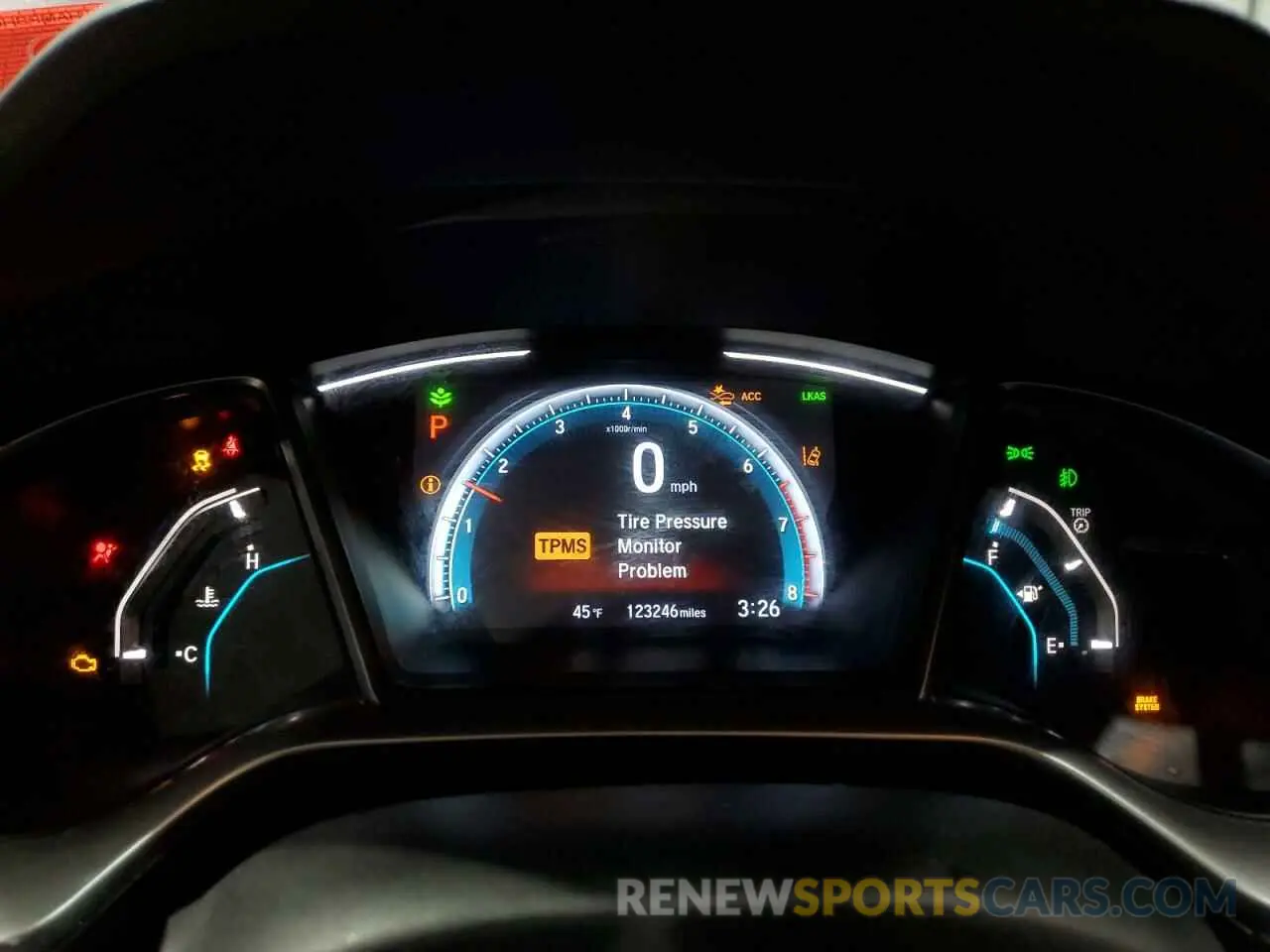 9 Photograph of a damaged car 19XFC1F3XKE004558 HONDA CIVIC 2019