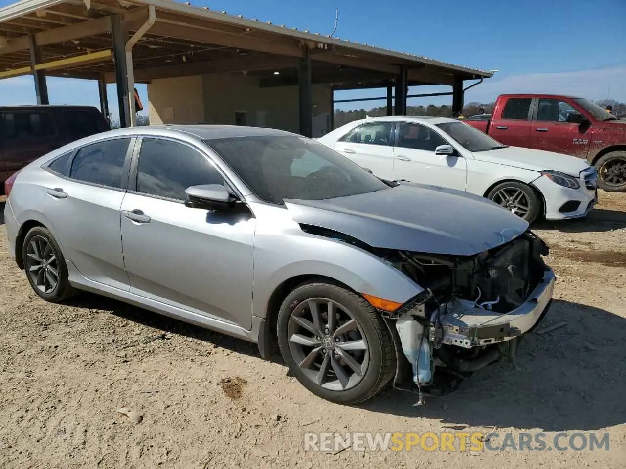 4 Photograph of a damaged car 19XFC1F3XKE004592 HONDA CIVIC 2019