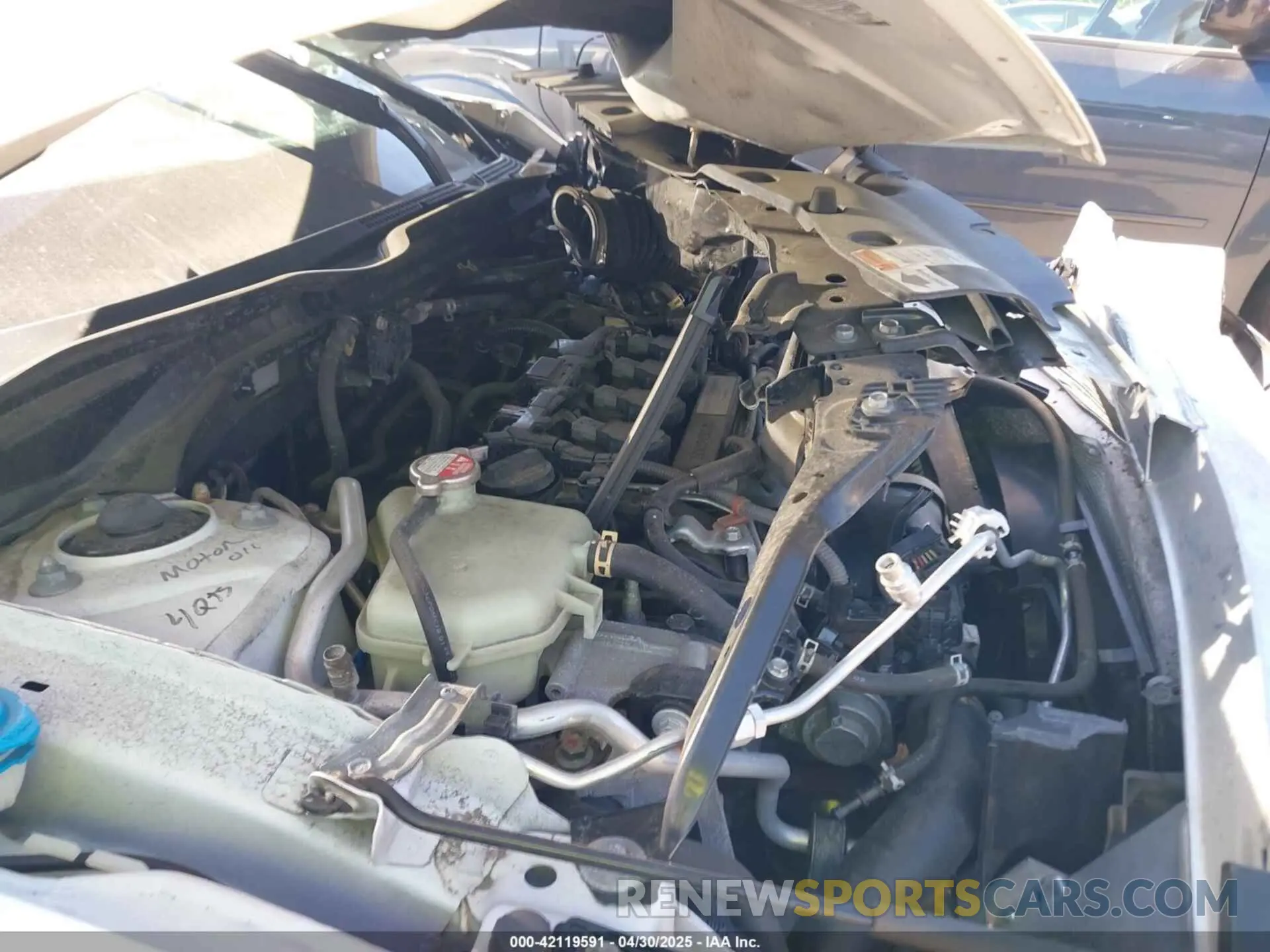 10 Photograph of a damaged car 19XFC1F3XKE006830 HONDA CIVIC 2019