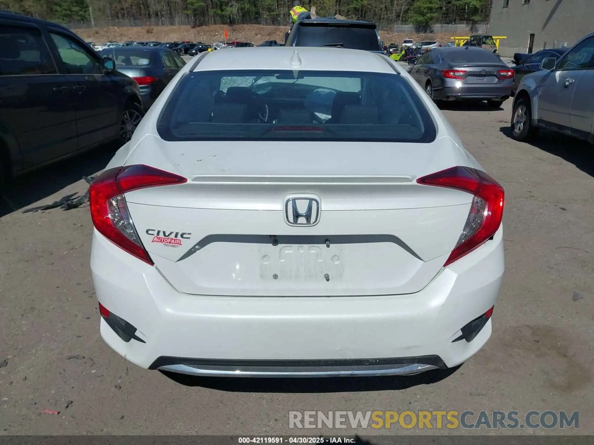 15 Photograph of a damaged car 19XFC1F3XKE006830 HONDA CIVIC 2019