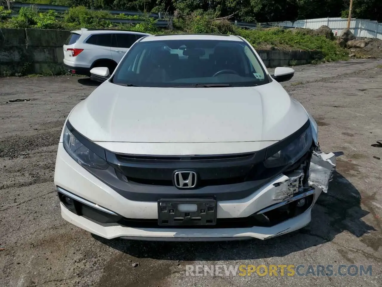 5 Photograph of a damaged car 19XFC1F3XKE214044 HONDA CIVIC 2019
