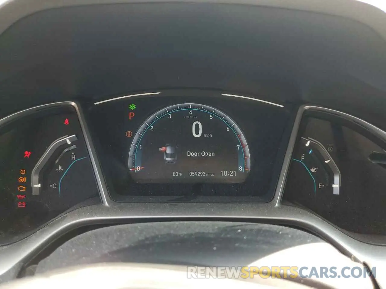 9 Photograph of a damaged car 19XFC1F3XKE214044 HONDA CIVIC 2019