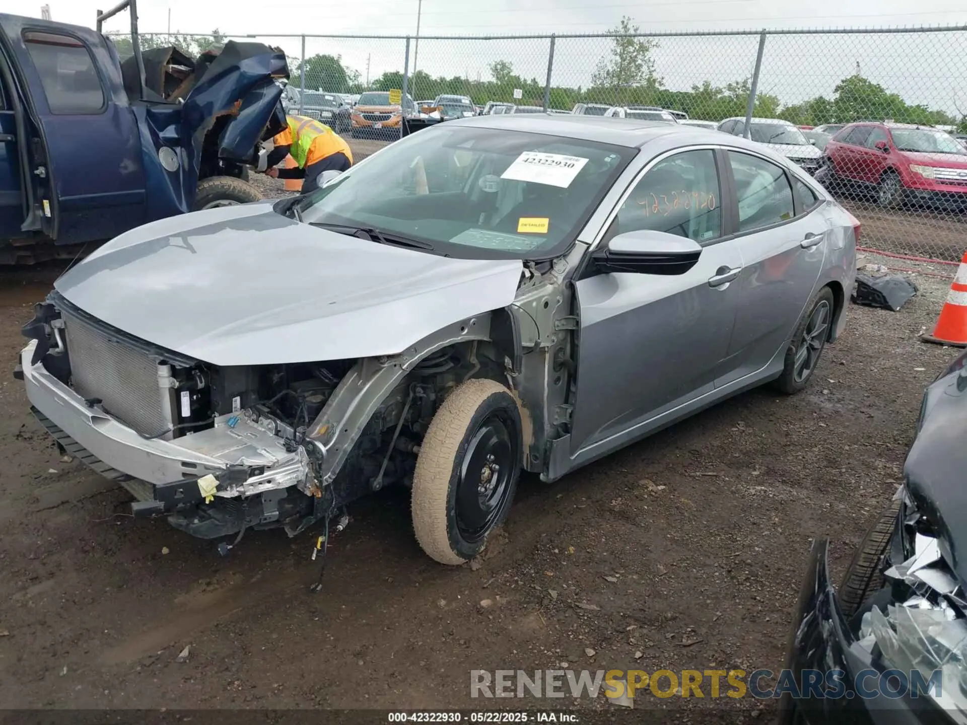 2 Photograph of a damaged car 19XFC1F70KE000277 HONDA CIVIC 2019