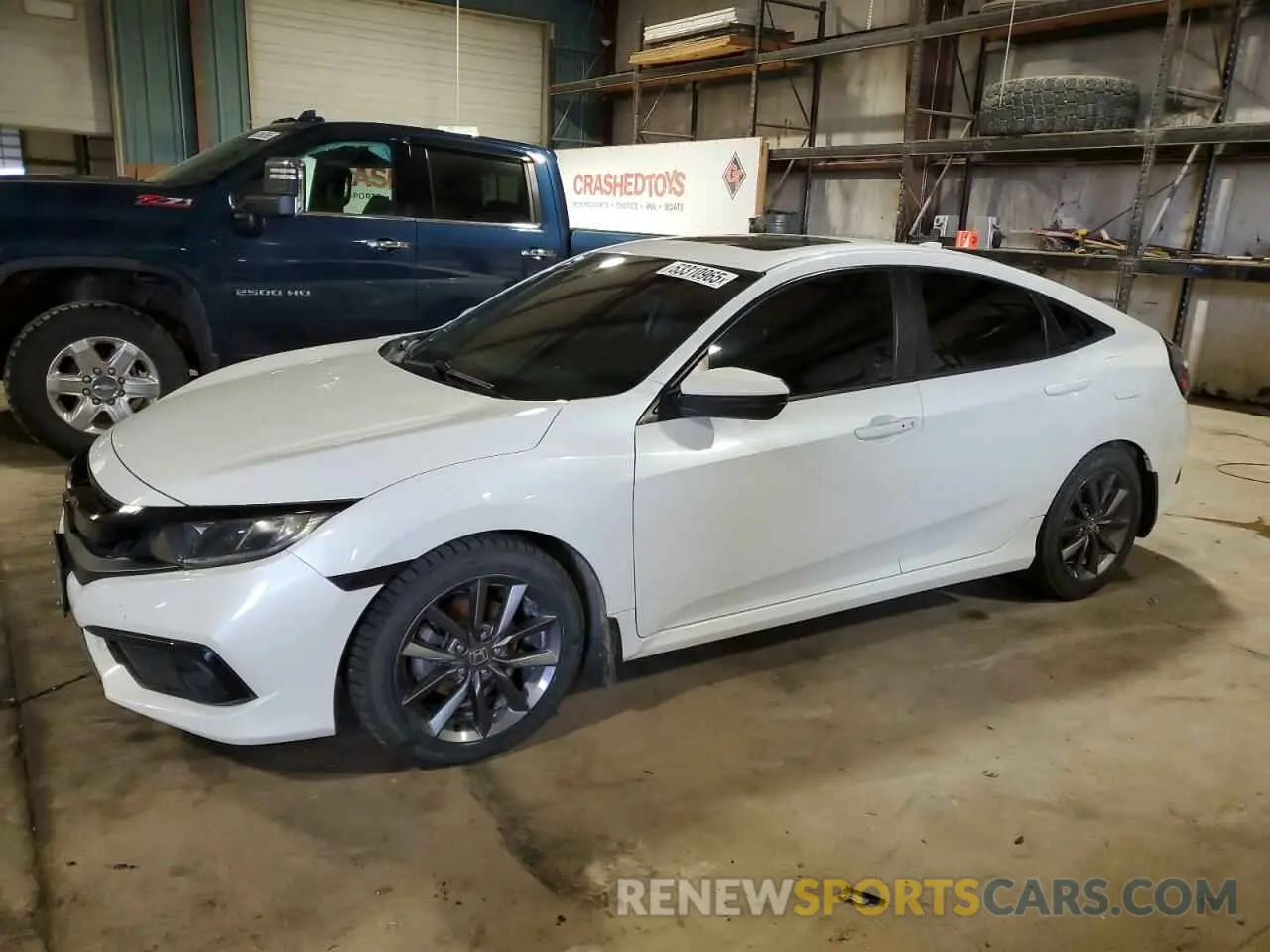 1 Photograph of a damaged car 19XFC1F70KE000893 HONDA CIVIC 2019