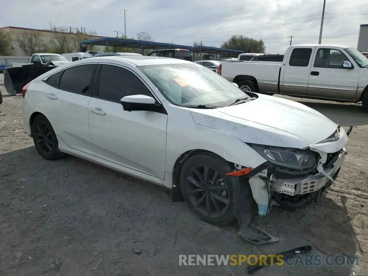 4 Photograph of a damaged car 19XFC1F71KE017525 HONDA CIVIC 2019